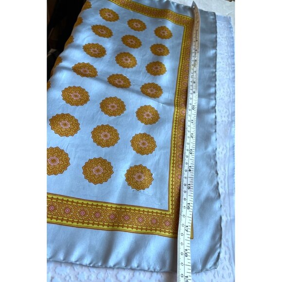 Blue Scarves Bundle of 2 Square Sheer Classic Preppy Feminine Womens - Picture 3 of 6